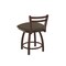 Holland Bar Stool Co 18" Low Back Swivel Vanity Stool, Bronze Finish, Canter Earth Seat 41118BZ006 - alternate 5